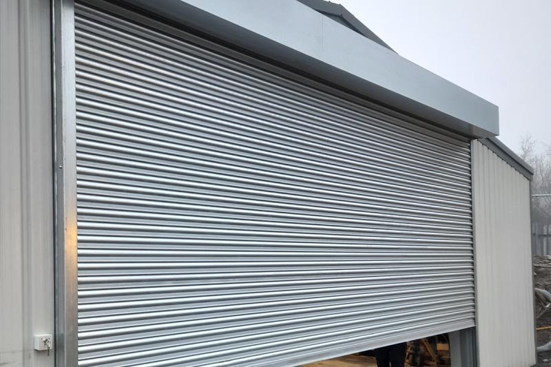 Galvanized steel rolling shutters