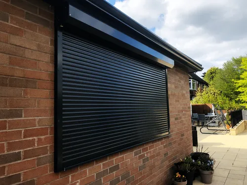 Galvanized steel rolling shutters